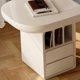 thumbnail image 5 of Corner Home Office Desk Computer Drawers Gadgets Room Aesthetic Mesa Office Desk Storage Table Pour Ordinateur Home Furniture My Lux Decor Round, 5 of 7