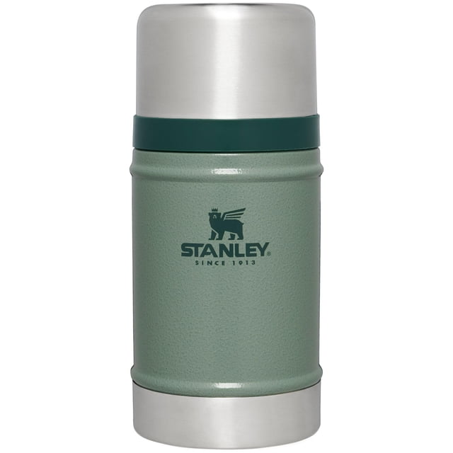 Tarro de comida Stanley Legendary Classic de 710 ml, color verde martillado