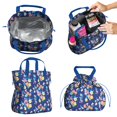 thumbnail image 2 of Pioneer Flower Floral Print Pattern Drawstring Lunch Bag Women - Drawstring Lunch Bag Insulated for Work Office - Stain-Resistant Large Lunchbags for Women with Multi-Pockets, 2 of 6