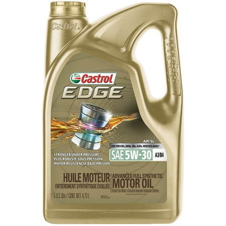 Castrol EDGE Extended Performance 5W-30 Full Synthetic Motor Oil, 5 QT