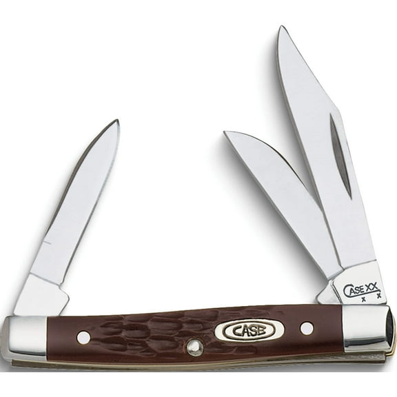 Fashion Case Synthetic Brown Small Stockman Pocket Knife (4.5 X 1.63) Made In United States gm535