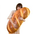 thumbnail image 1 of 40CM 3D Simulation Bread Shape Pillow Soft Lumbar Back Cushion Plush Stuffed Toy, 1 of 6
