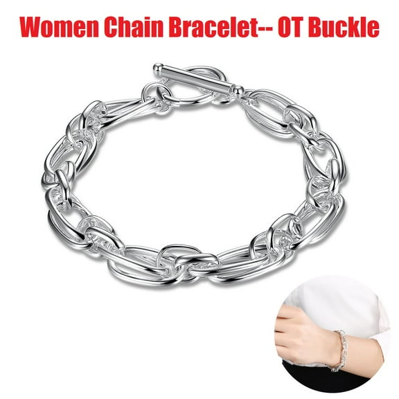 Fashion Dainty Boho Gold Silver Chain Beads Bracelets Set for Women Adjustable Beaded Chunky Flat Cable Chain Punk Bracelets Jewelry for Women Girls Gift