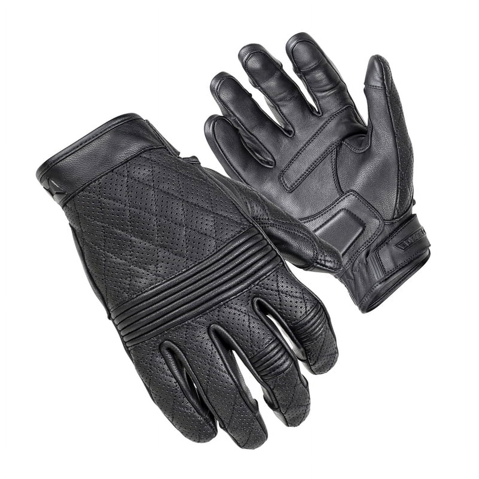 Cortech Scrapper Mens Leather Motorcycle Gloves Black 3XL