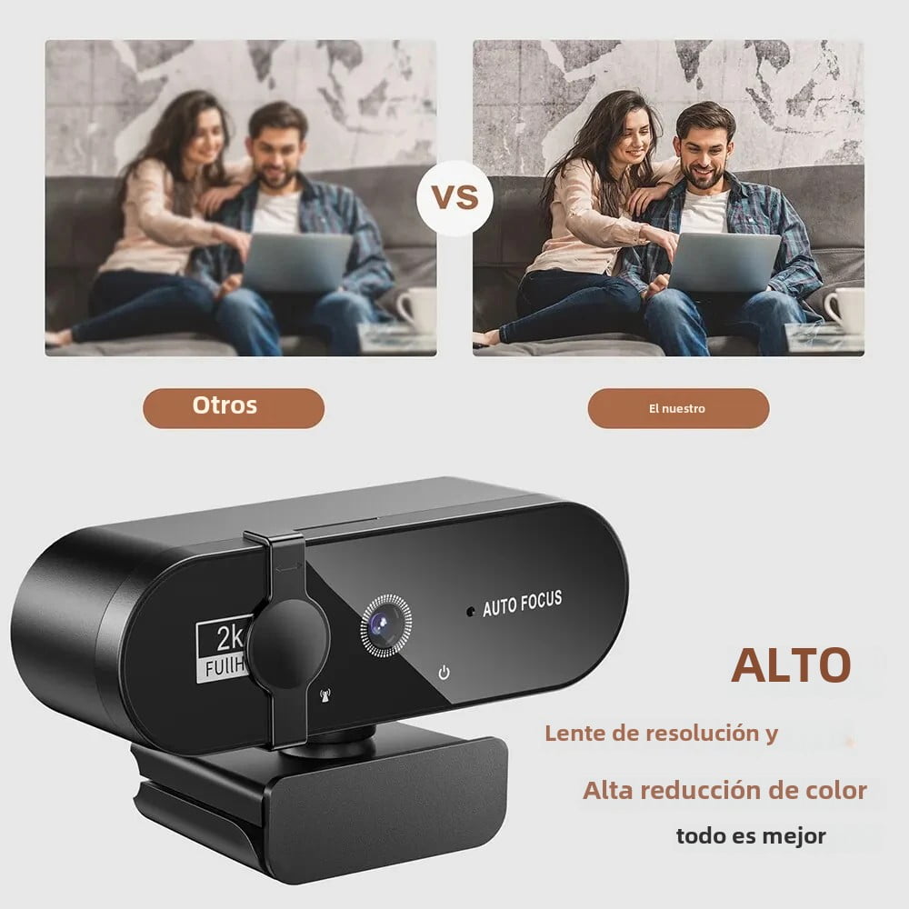 4K HD USB Webcam - High Resolution Computer Camera for Online Classes, Video Conferencing & Live Streaming