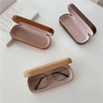 thumbnail image 5 of Portable Glasses Case Hard Wooden Grain Spectacle Frame Box Reading Glasses Sunglasses Holder Storage Case-Dark Brown, 5 of 8