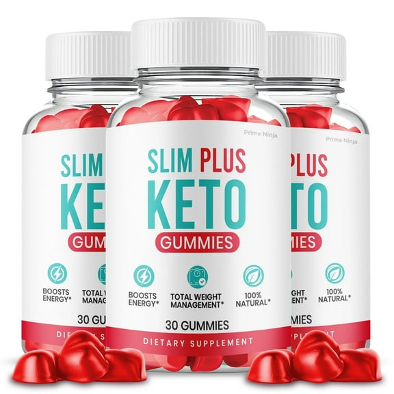 Slim Plus Keto ACV Gummies, Slim Plus Keto Gummies, Slim Plus Gummies Apple Cider Vinegar Official Gummy Keto   ACV Women Men Dietary Supplement  (3 Pack)