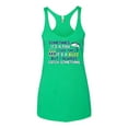 thumbnail image 2 of Wild Bobby, Sometimes It's A Fish Other Times It's A Buzz, Fishing, Women Tri-Blend Racerback Tank Top, Envy, Small, 2 of 4