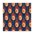 thumbnail image 6 of Wukai American Football and Fire Flames Waterproof Tablecloth for Kitchen Dining, Fits Square Tables for 2-4 Seats -60"x60", 6 of 7
