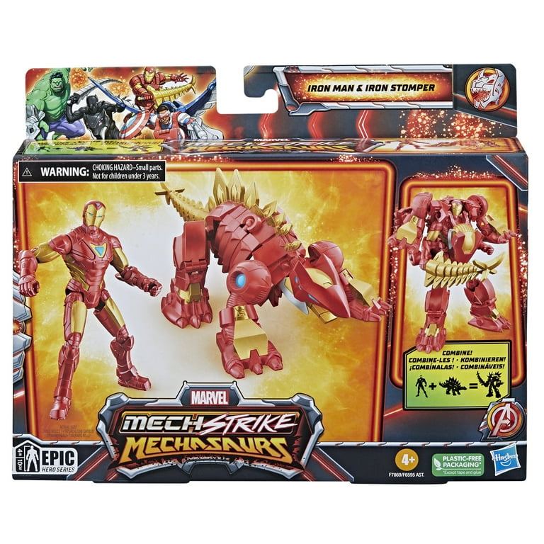 Marvel Iron Man Robot Mech Strike Mechasaurus Action Figure