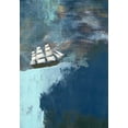 thumbnail image 2 of Ogren, Sarah 14x18 White Modern Wood Framed Museum Art Print Titled - The Dark Blue Ocean, 2 of 4