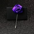 thumbnail image 4 of Lapel Pin Fashionable Handmade Rose Flower Decor Lapel Brooch Pin Lapel Stick Pin for Men, 4 of 4