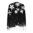 thumbnail image 5 of Christmas Sweatshirt for Women Print Long Sleeve Quarter Zip Crewneck Pullover Blouse Multicolor-3 L, 5 of 5