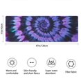 thumbnail image 3 of Blue Purple Tie Dye Pattern Bathroom Rugs Mat,Non Slip Microfiber Bathroom Rug,Rubber Backing,Soft Bathroom Mats for Bathroom Floor,Tub and Shower,47x17in(120x43cm), 3 of 3