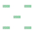 thumbnail image 2 of kurtrusly Horloge Murale avec Double Placement Grand Écran Numérique Coloré 8017GreenLight 5Set, 2 of 6