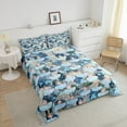 thumbnail image 4 of Erosebridal Ballet Princess Comforter Sets Queen Size,Blue Flower Bedding Queen Comforter Set,Dance Theme Bedding Sets Queen with Comforter,Breathable Cartoon Room Decorative,Reversible,3 Pieces, 4 of 8