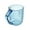 Blue, variant on Crystal Toothbrush & Mouthwash Cup Set, Elegant Diamond-Design Bathroom Accessories for Home Hotel Travel, Transparent Plastic Toothbrush Holder with Cup for Couples Students Gifts, Easy to Clean