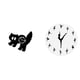 thumbnail image 1 of Reloj de pared colgante acrílico con mecanismo silencioso (sin ), diseño de bailarina de ballet de fácil lectura, adorno encantador para el estu, 1 of 8