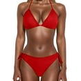 thumbnail image 2 of YOUSNH Maillot de Bain Deux Pièces Grande Taille pour Femmes Rehausseur Bikini Tankinis Rouge TG, 2 of 6