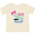 thumbnail image 3 of Inktastic Big Sister to a Little Mister Bow and Mustache Girls Baby T-Shirt, 3 of 5