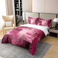 thumbnail image 3 of Erosebridal Housse de Couette en Coton 100 % à Impression à l'Huile Double, Housse de Couette en Coton 100 % Mode Moderne Taille Double, Décor Ombré Abstrait, Réversible 3 Pcs (Sans Couette), 3 of 6