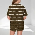 thumbnail image 3 of Iyufng Womens Pajamas Shorts Set Loungewear Sets Summer,Casual Loose Printing Round Neck Short Sleeved Shorts Pajamas Suit,Women Homewear Lounge Sets,S-XXL, 3 of 5