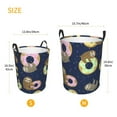thumbnail image 5 of Fotbe Laundry Hamper With Durable Leather Laundry Basket Sloth With Donuts Thickened Waterproof Round Collapsible Laundry Hamper, Dirty Clothes Laundry Basket, 5 of 8
