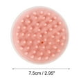 thumbnail image 5 of Unique Bargains 1 Pc Hair Brush Hat-shaped Scalp Scrubber Pink, 5 of 6