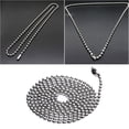 thumbnail image 2 of Stainless Steel Long Bead Connector Clasp Ball Chain Keychain Tag Metal Bead Chain, 2 of 5