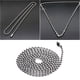 thumbnail image 2 of Llavero con cadena de bolas y cierre de broche de acero inoxidable con conector largo para cuentas, etiqueta de metal, 2 of 7