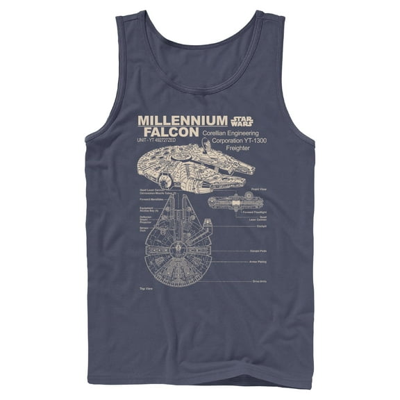 Mens Star Wars Corellian Freighter Tank Top