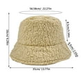 thumbnail image 3 of Sombrero de pescador de invierno para mujer Sombreros cloche Abrigados de lana sintética Gorra de pescador para exteriores Sombrero de pescador térmico y resistente al viento de color liso para mujer, 3 of 8