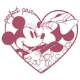 thumbnail image 2 of Boy's Mickey & Friends The Perfect Pair Heart Graphic Tee White Small, 2 of 4