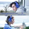thumbnail image 4 of Audífonos Over-ear Gamer Diadema Inalambricos Wolfalsoner 9s Azul Bluetooth Con Micrófono llamadas Manos Libres 60 Horas De Batería 6 Modos De Ecualización Con Luz Led,compatible Ios Y Android, 4 of 8