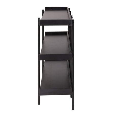 OneSpace - Modern 3-Shelf Bookcase - Black