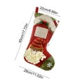 thumbnail image 3 of 1 PC Christmas Stocking 17.72" Large 3D Santa Claus Christmas Stocking for Holiday Party Decor Gift, 3 of 6