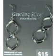 thumbnail image 2 of Sterling Silver Twisting Infinity Dangle Earwire Earrings, 2 of 4