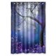 thumbnail image 1 of Cortina de ducha de poliéster impermeable ABPHQTO Prado Morado con Árbol de Hadas 120x180 cm, 1 of 1