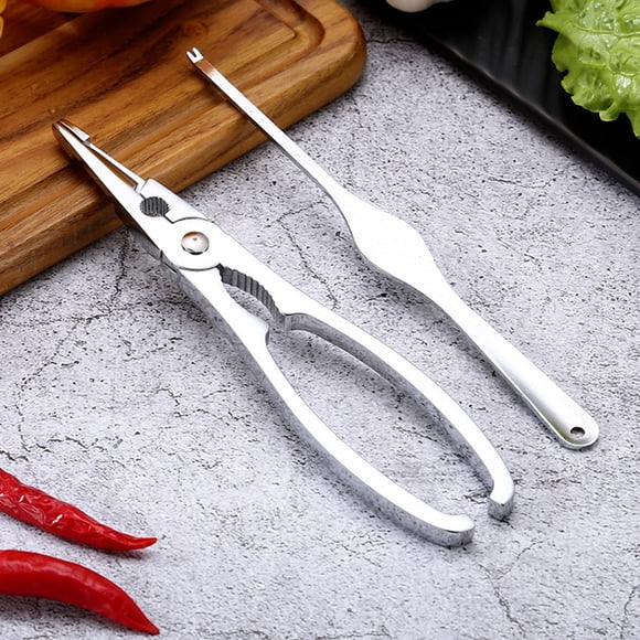 PENIKOKO 32Set Crab Lobster Crackers and Picks Zinc Alloy for Cracking Crabs and Lobsters