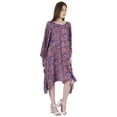 thumbnail image 2 of Moomaya Printed Cold Shoulder Kaftan Cover Up For Women Sundress Caftan Dress, 2 of 7
