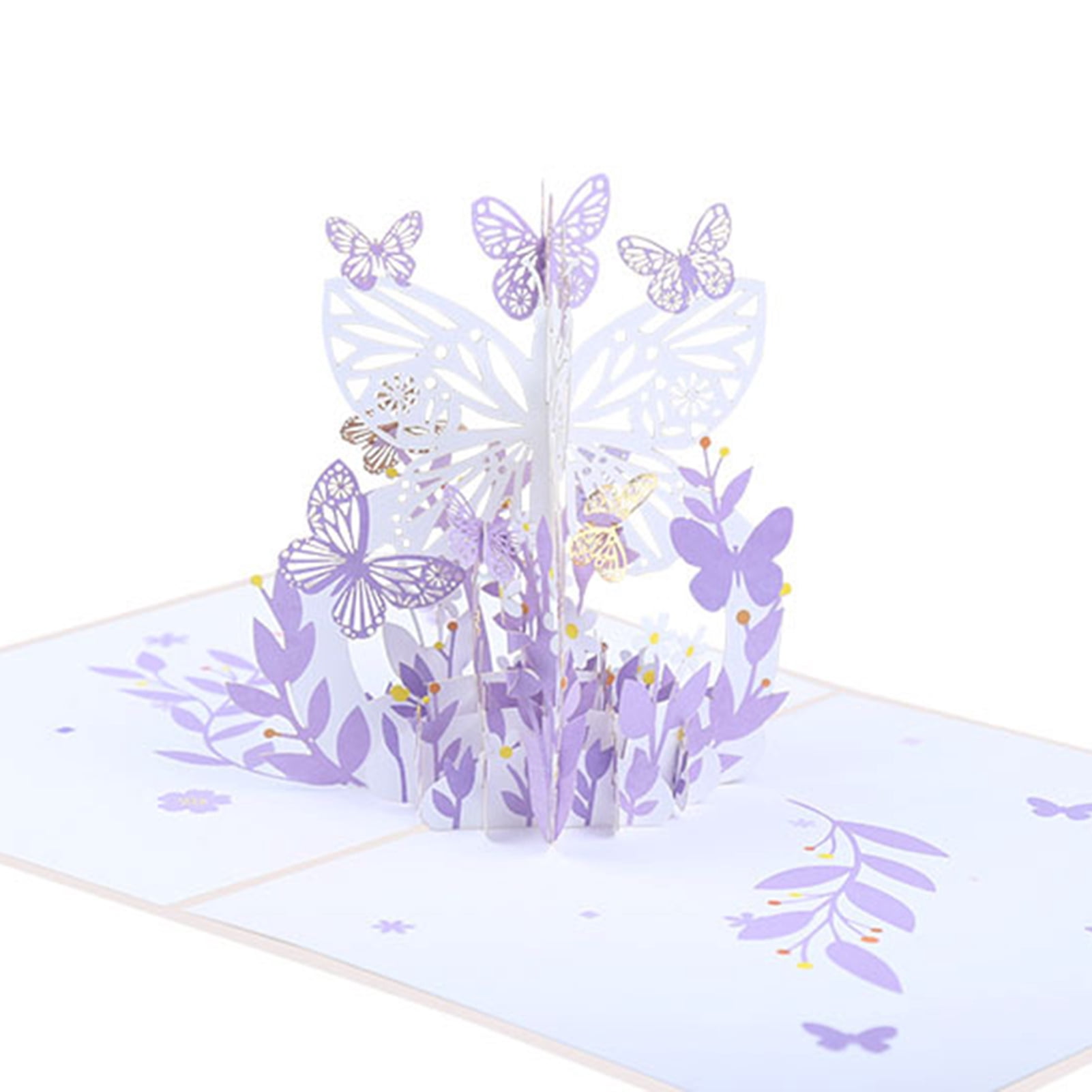 PTSPLLMY Butterflies Pop Up Card, 3D Popup Greeting Cards, for Mothers Day, Spring, Fathers Day, Graduation, Birthday, Wedding, Anniversary, Thank You, Get Well, All Occasion
