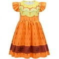 thumbnail image 2 of Kids Girls Mirabel Dress Short Sleeve Cosplay Halloween Cosplay Fancy Party Dress Up Outfits 3-9T, 2 of 6