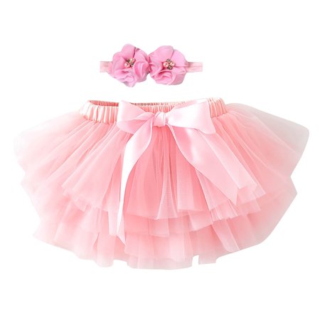 

EHTMSAK Infant Baby Toddler Child Children Kids Skirts for Girl Summer Tutu Dress Skirt Pink 0-3Y S