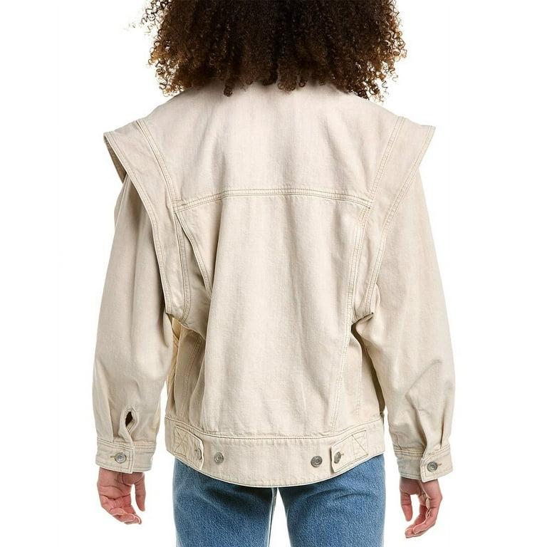 ジャケット ISABEL MARANT ETOILE Women Jackets MA0291FAB3D02E BKBE Beige Isabel Marant womens Étoile Harmon Jacket, 40, White