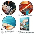 thumbnail image 3 of Designart "Aquarelle Serenade Of Subaquatic Fish" Coastal Coral Under Water Canvas Art Print, 3 of 7