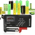 DFantiX Small Home Battery Tester, Capacity Testing for AA, AAA, C, D