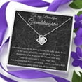 thumbnail image 4 of Granddaughter Gift Necklace, Gift for Granddaughter Birthday, From Grandma, From Grandpa, From Grandmother, From Grandfather, Anniversary Gift, . Necklace Jewelry With Meaningful Messages Card & Box, 4 of 7
