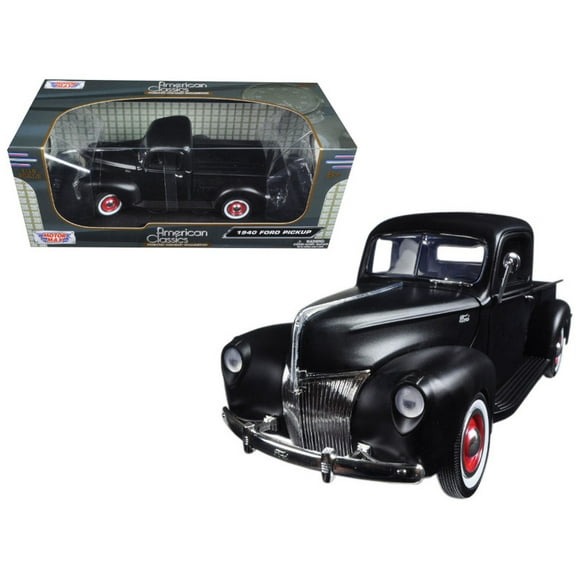 Motormax 73170AC-MTBK 1940 Ford Pickup Matt Black 1/18 Diecast Model Car by Motormax