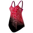 thumbnail image 2 of Wosthever 2021 traje de baño Sexy de piezas para mujer, traje de baño acolchado, traje de baño estampado sin espalda, traje de baño con Traje de baño Rojo M, 2 of 6