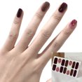 thumbnail image 1 of Women Nail Sticker Waterproof Full Nail Self-adhesive Chic Nail Wrap Nail Decal, 1 of 2